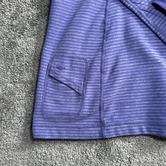 Lululemon Turn Around Shirt Women 10 Purple Thumbhole Reversible Gym Yoga - Picture 8 of 13